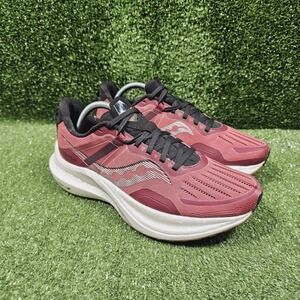 Saucony Tempus Burgundy Athletic Running Shoes Sneakers Mens Size US 9